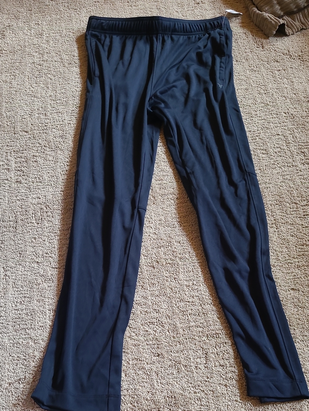 Boy's Navy Athletic Track Pants - Lightweight Stretch NWT